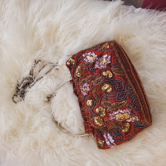 Sequins purse Handmade wristlets - Picture 9 of 9